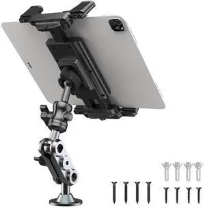 Tablet Mount for Truck Heavy Duty Drill Base Phone Holder for Car Dashboard Wall