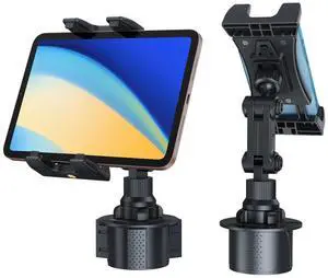 Car Mount Car Cup Holder Phone Stand For 4.7-12.9" iPhone iPad Tablet Universal