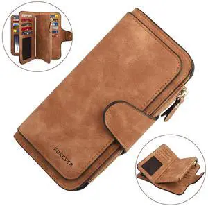 Women Lady Soft Leather Wallet Long Clutch Card Holder Purse Pocket Handbag Gift