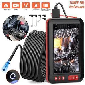 4.3" HD LED Industrial Endoscope Borescope 1080P 8mm Inspection SnakeCamera IP67