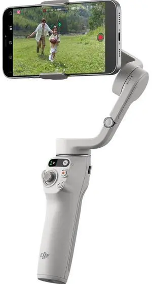Osmo Mobile 6 Smartphone Gimbal Stabalizer (Platinum Gray) Ergonmic, portable, foldable design Quick launch - folded to filming in seconds