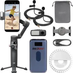 Osmo Mobile 7P 3-Axis Phone Gimbal Stabilizer for iPhone & Android Bundle lightweight, portable, and user-friendly