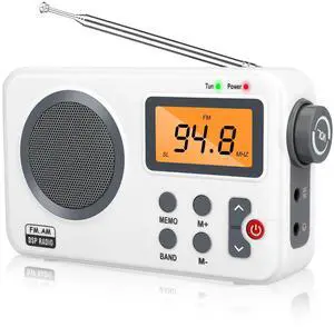 Rechargeable Portable FM/AM Radio Digital LCD Screen Clear Loud Speaker Player