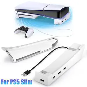 Horizontal Charging Stand for PlayStation 5 Pro/Slim Disc/Digital Console Mount