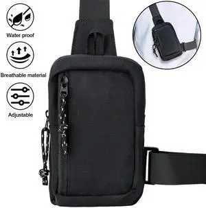 Men's Sling Shoulder Bag Oxford Chest Pack Crossbody Casual Travel Phone Packet