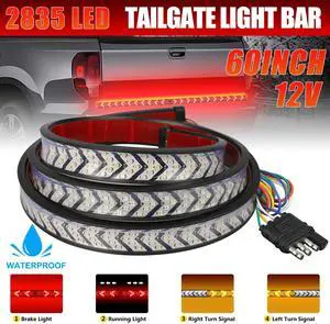 60" Inch Truck Tailgate LED Light Bar Brake Reverse Turn Signal Stop Tail Strip