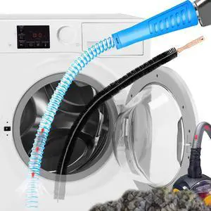 2pcs Dryer Vent Cleaner kit Lint Remover Cleaning Brush Vacuum Hose Attachment
