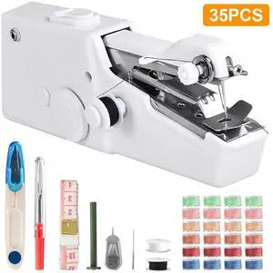 35 Pcs Handheld Sewing Machine Mini Portable Electric Tailor Stitch Home Travel