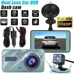HD 1080P Car DVR Dash Cam Front/Rear Camera Video Recorder G-sensor Night Vision