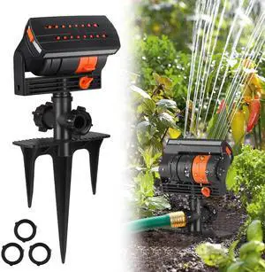 Adjustable Garden Lawn Sprinkler Auto Irrigation System Wide Coverage Yard Water