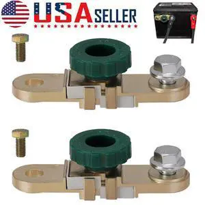 2 X Car Battery Terminals Quick Disconnect Switch Side Post Battery Shut/Cut Off