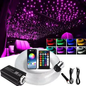 1000PCS Fiber Optic Car Home Headliner Star Light Kit Roof Twinkle Ceiling Light
