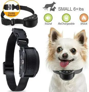 Anti Barking E-Collar No Bark Dog Training Shock Collar for Small Medium Dog US