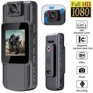 20 Hour 1080P Camcorder Mini Police Body Camera HD 180° Video DVR IR Night Cam