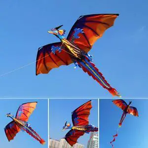 3D Dragon Single Line Kite For Adult Kids Classical Sports Outdoor Easy To Fly