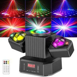 105W Laser Light RGBW LED Moving Head Disco Stage Lighting Beam DMX512 Party DJ