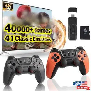 X2 PRO Video Game Console Retro 41000 Games TV Stick 128G 4K Wireless Controller