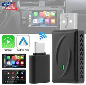 USB Wireless CarPlay Adapter For iPhone Carplay Android Plug & Play Dongle
