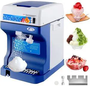265LBS/H Commercial Ice Shaver Ice Crusher Snow Cone Machine PC Paddles