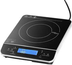 Portable Induction Cooktop 1800W Countertop Burner 9 Temp Levels Hot Plate