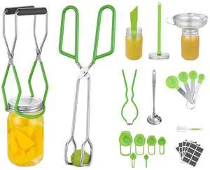 Canning Supplies Starter Kit 9 Pcs Stainless Steel Water Bath Canning Kit