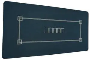 Poker Table Top 70 x 35 Inch Poker Mat 6-8 Players Foldable with Bag Green