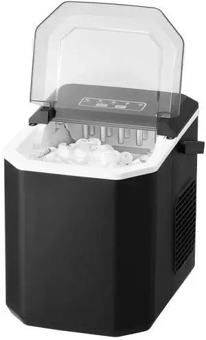 Countertop Ice Maker Portable Ice Machine Self-Cleaning 9 Cubes in 6 Mins 26 lbs