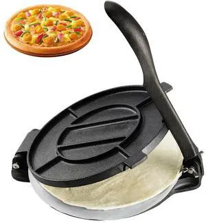 Tortilla Press Maker 8 Inch Cast Iron Heavy Duty Chapati Roti Corn Tacos Maker