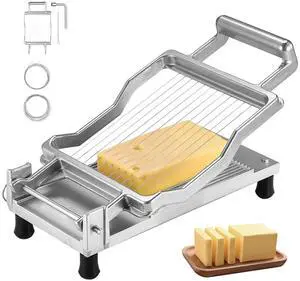 Cheese Cutter with Wire Cheeser Butter Cutting 1cm & 2cm Cheese Slicer