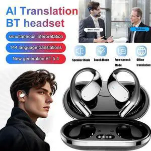 Bluetooth AI Translator Earbuds 144+ Language Real-Time Translate Earphones