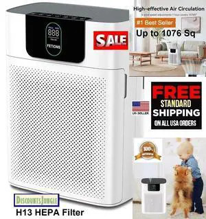 Air Purifier for Home Large Room Up to 1076 Sq Allergies Smoker Pet Dust Cleaner