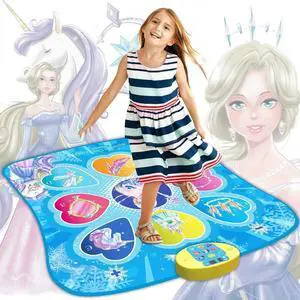 Dancing Music Play Mat Girls Dance Pad Toys Dance Mixer Rhythm Step Play Mat,New