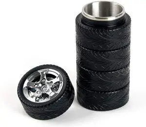 Tire Coffee Tea Mug Stainless Steel Interior Durable Cup 11 oz