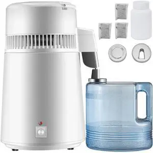 4L Water Distiller Purifier Machine Countertop 750W Stainless Steel CE