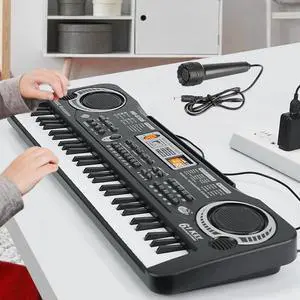 61 Key Electric Piano w/Mic Digital Music Electronic Keyboard Kid Christmas Gift 61 Key Electric Piano w/Mic Digital Music Electronic Keyboard Kid Christmas Gift