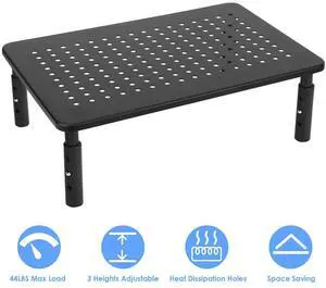 Monitor Stand Computer Desk Riser Adjustable Height For Desktop Laptop Printer