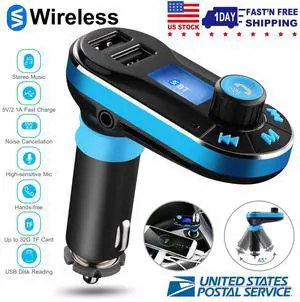 Car FM Transmitter MP3 Player Radio Adapter Kit Charger w/ LCD Remote