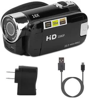 1080P HD Kids Camcorder Digital Video Camera 16x Zoom DV YouTube Vlogging Camera(BLACK)