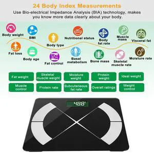 Body Composition Fat Monitor Scale Smart Digital Scale Weight BMI Scale Analyzer