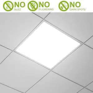 2Pcs 72W 2×2FT LED Panel Light Flat Ceiling Light 3800LM 3-Colors Panel Lights
