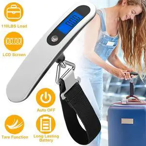 10g/50kg Portable Travel LCD Digital Hanging Luggage Scale Electronic Weight US 10g/50kg Portable Travel LCD Digital Hanging Luggage Scale Electronic Weight US