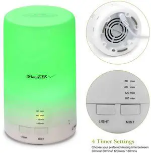 LED Essential Oil Aroma Diffuser Ultrasonic Humidifier 7 Color Changing 4 Timer