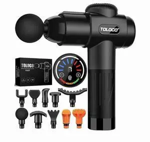 TOLOCO Deep Tissue Massage Gun for Muscle Pain Relief Quiet Percussion Massager