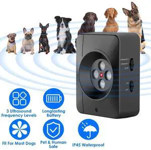 Ultrasonic Anti-barking Device Outdoor Dog Bark Control Sensing Distance Device