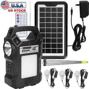 Portable Power Station Solar Generator Outlet Kit Camping Emergency Power Supply