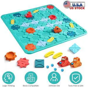 Kids Logical Road Builder Toy Girl Boy Birthday Gift Brain Teasers Puzzles Toys