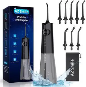 Portable Cordless Water Flosser Dental Oral Irrigator Teeth Cleaner 8 Tips USB-C