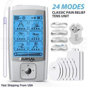 24 Modes Tens Unit Muscle Therapy Pain Relief Stimulator Machine Pulse Massager