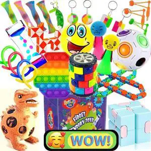 28 Pack Sensory Fidget Toys Set Stress Relief Anti Anxiety Toys for Kids Adults