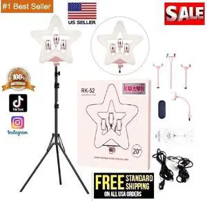 20'' Ring Light professional Live Streaming Selfie Star Shaped &wireless Remote